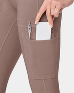 High-Rise Scrub Legging Smokey Taupe