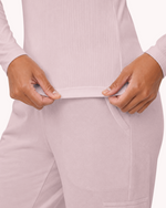 Women's Ribbed Long-Sleeve Underscrub Rose Quartz