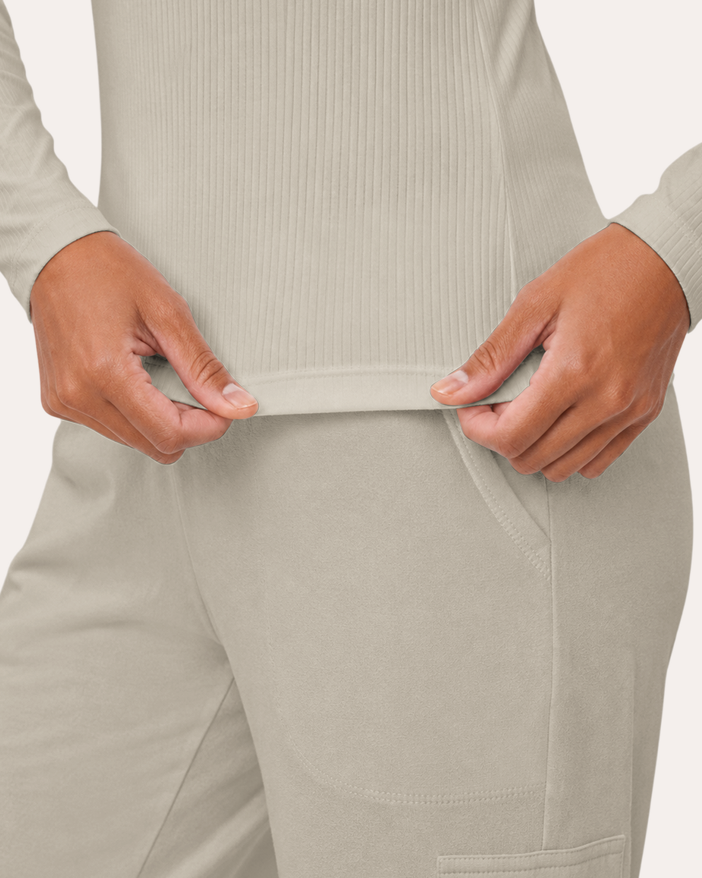 Women's Ribbed Long-Sleeve Underscrub Birch
