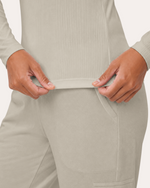 Women's Ribbed Long-Sleeve Underscrub Birch