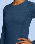 Women's Seamless Long-sleeve Underscrub Ocean