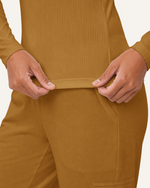 Women's Ribbed Long-Sleeve Underscrub Cider