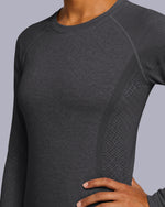 Women's Seamless Long-sleeve Underscrub Pewter