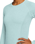 Women's Seamless Long-sleeve Underscrub Sky Blue