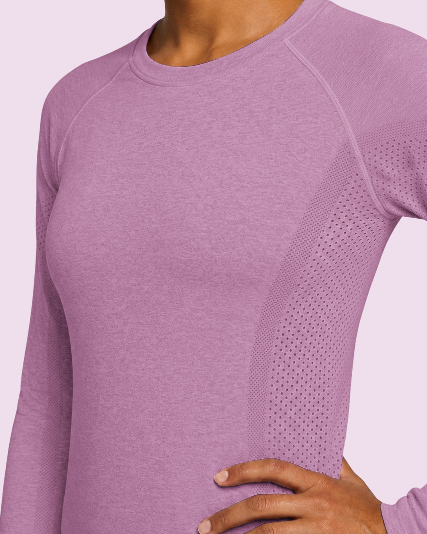 Women's Seamless Long-sleeve Underscrub Lilac