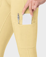 High-Rise Scrub Legging Butter Yellow