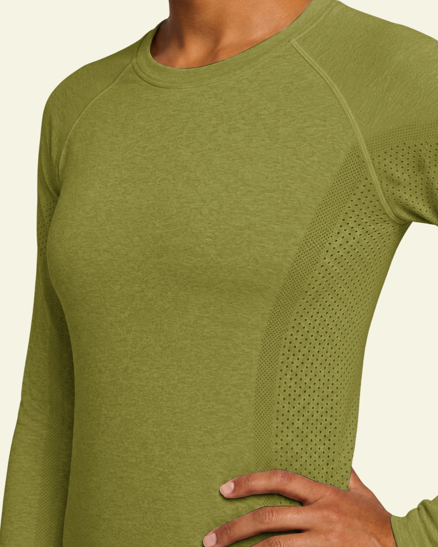 Women's Seamless Long-sleeve Underscrub Avocado