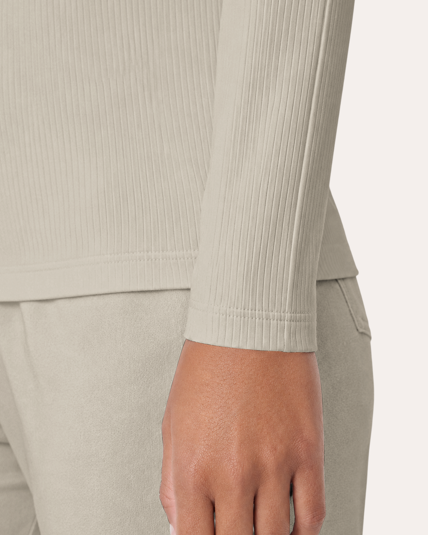 Women's Ribbed Long-Sleeve Underscrub Birch