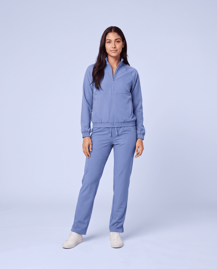 Modern Scrub Jacket Ceil Blue