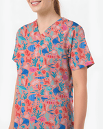 Ocean Wonders Medical Women Scrub Top - Scrubloop