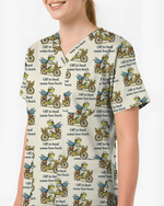 Off To Heal Some Boo Boo's Frog Nurse Scrub Top - Scrubloop