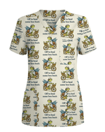 Off To Heal Some Boo Boo's Frog Nurse Scrub Top - Scrubloop