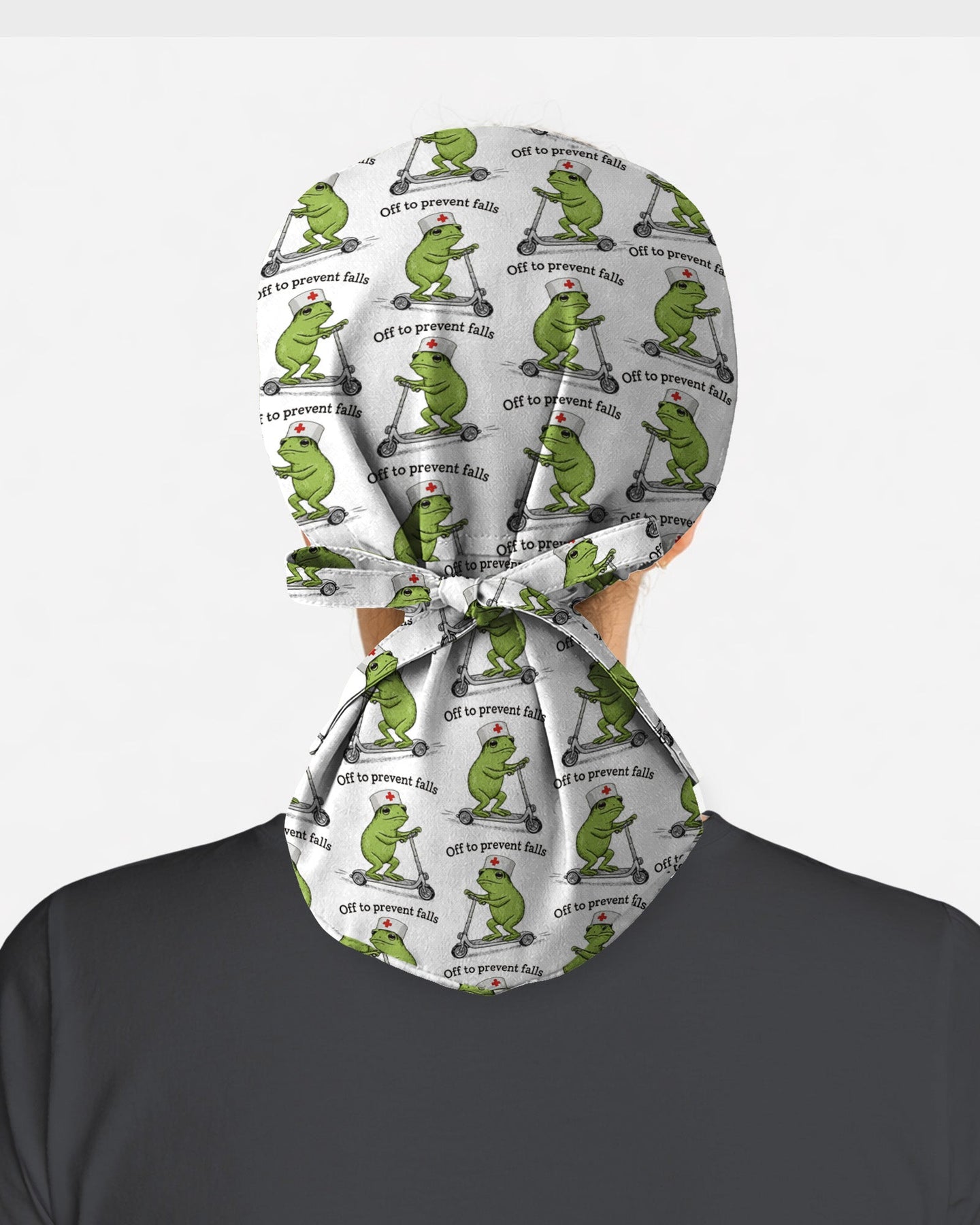 Off to Prevent Falls Humor Vibes Scrub Cap - Scrubloop