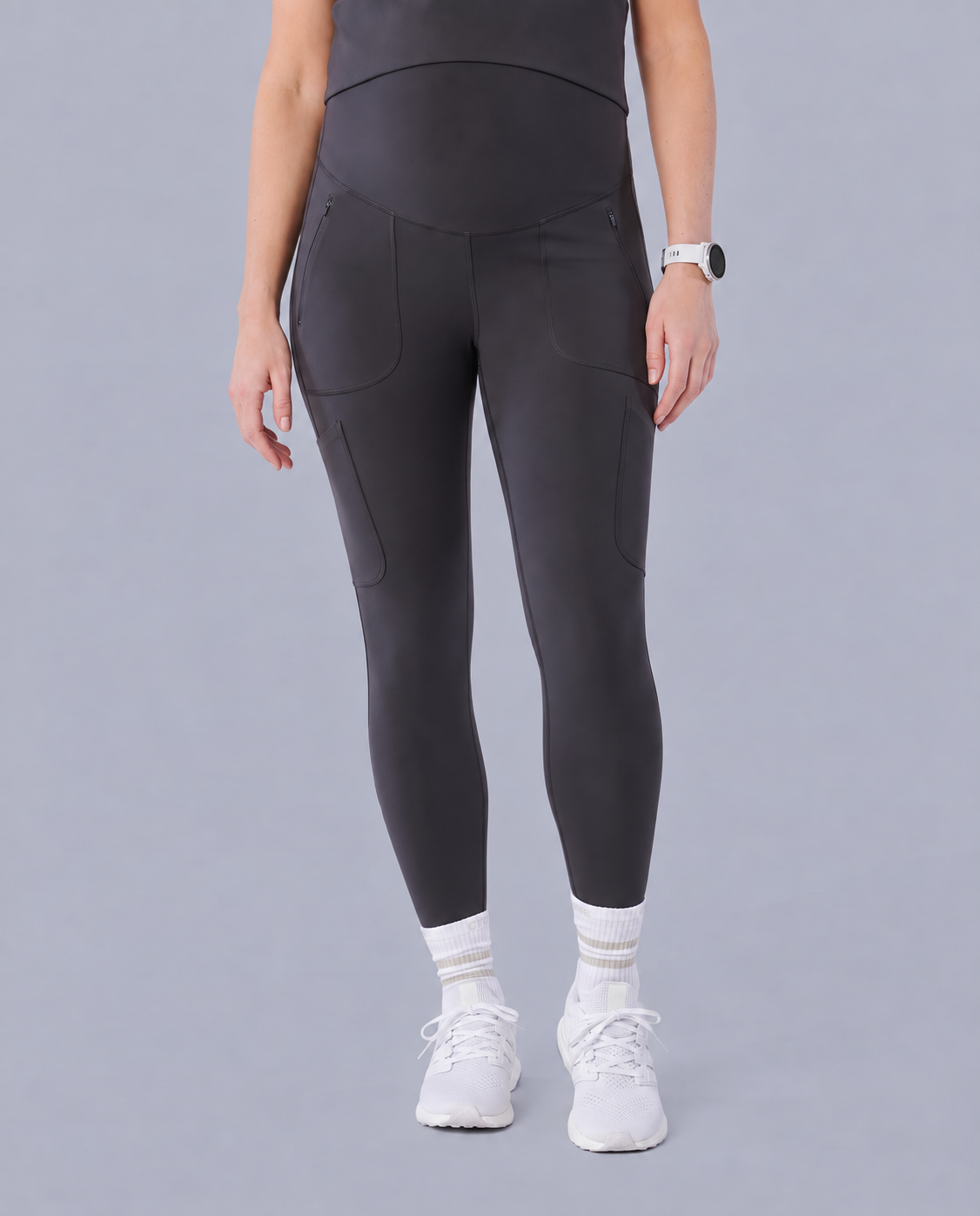 Maternity Scrub Legging Pewter