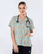 Pastel Medical Tools Medical Scrub Top - Scrubloop