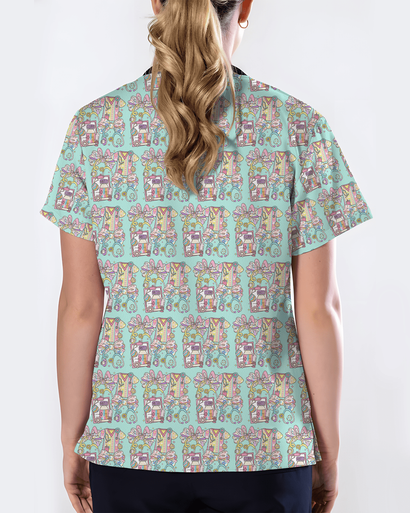 Pastel Medical Tools Medical Scrub Top - Scrubloop