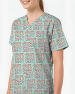 Pastel Medical Tools Medical Scrub Top - Scrubloop