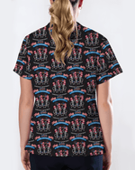 Patriotic 250 Years of Independence Healthcare Scrub Top - Scrubloop