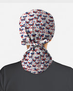 Patriotic American Butterfly Theme Scrub Cap - Scrubloop