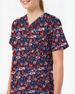 Patriotic Summer Treats Nursing Scrub Top - Scrubloop