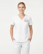 Personalized Birth Month Flower And Name Gift For Nurse Top - Scrubloop