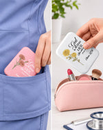 Personalized Birth Month Flower, Name & Job Title God Is Within Her Christian Gift For Nurse LED Mirror - Scrubloop