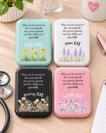 Personalized Birth Month Flower, Name & Job Title May You Be Proud Of The Work You Do Gift For Nurse LED Mirror - Scrubloop