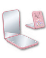Personalized Birth Month Flower, Name & Job Title May You Be Proud Of The Work You Do Gift For Nurse LED Mirror - Scrubloop