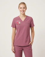 Personalized Birth Month Flower, Name & Year The Year I Became A Nurse Hidden Message Gift For Nurse Nursing Student Top - Scrubloop
