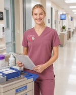 Personalized Birth Month Flower, Name & Year The Year I Became A Nurse Hidden Message Gift For Nurse Nursing Student Top - Scrubloop