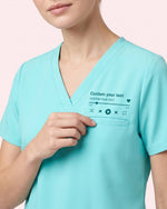 Personalized Favorite Song Name Nurse Top - Scrubloop
