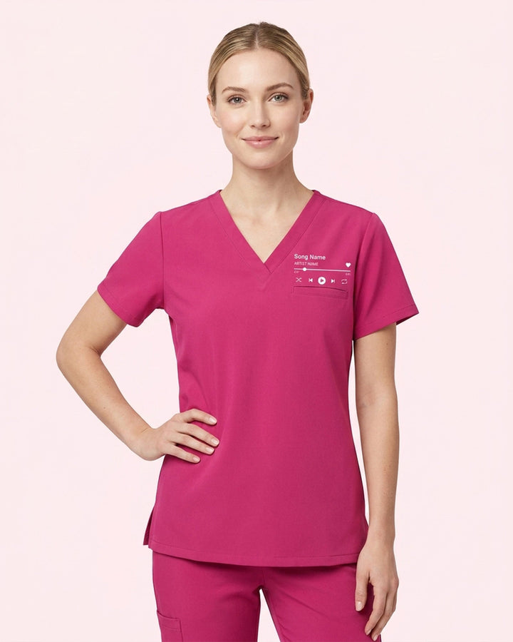 Personalized Favorite Song Name Nurse Top