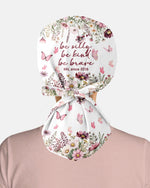 Personalized Job Title And Year Be Silly Kind Brave Flower Pattern Affirmation Gift For Nurse Cap - Scrubloop