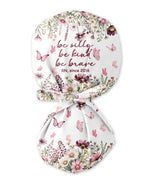 Personalized Job Title And Year Be Silly Kind Brave Flower Pattern Affirmation Gift For Nurse Cap - Scrubloop