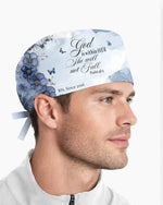 Personalized Job Title And Year God Is Within Her She Will Not Fall Nurse Flower Cap - Scrubloop