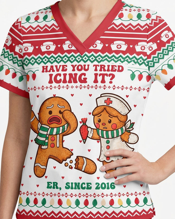 Personalized Job Title And Year Have You Tried Icing It Funny Christmas Gift For Nurse Top