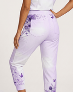 Personalized Job Title And Year The Lord With Fight For You Nurse Flower Women's One-Pocket V-neck Scrub Set - Scrubloop