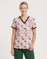 Personalized Job Title And Year Though Seasons Change He Remains The Same Christmas Christian Gift For Nurse Top - Scrubloop