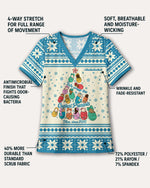 Personalized Job Title And Year We Wrap The Cutest Presents Christmas Tree Gift For NICU Nurse Top - Scrubloop