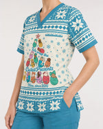 Personalized Job Title And Year We Wrap The Cutest Presents Christmas Tree Gift For NICU Nurse Top - Scrubloop
