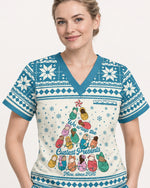 Personalized Job Title And Year We Wrap The Cutest Presents Christmas Tree Gift For NICU Nurse Top - Scrubloop