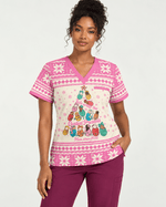 Personalized Job Title And Year We Wrap The Cutest Presents Christmas Tree Gift For NICU Nurse Top - Scrubloop