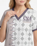 Personalized Job Title Diamond Pattern Gift For Nurse Top - Scrubloop