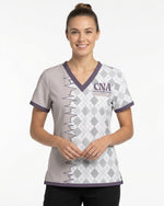 Personalized Job Title Diamond Pattern Gift For Nurse Top - Scrubloop