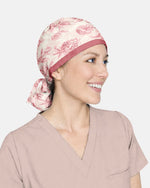 Personalized Name A Child Of God Floral Pattern Christian Gift For Nurse Cap - Scrubloop