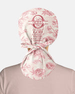 Personalized Name A Child Of God Floral Pattern Christian Gift For Nurse Cap - Scrubloop