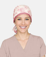 Personalized Name A Child Of God Floral Pattern Christian Gift For Nurse Cap - Scrubloop