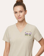 Personalized Name And Birth Month Flower May You Be Proud Gift For Nurse Colleague Top - Scrubloop
