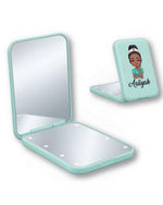 Personalized Name And Character Daisy Flower Gift For Nurse LED Mirror - Scrubloop