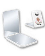 Personalized Name And Character You Can Do Hard Things Gift For Nurse LED Mirror - Scrubloop